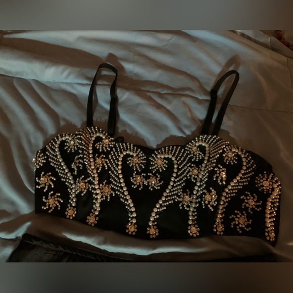 VINTAGE Express crop bustier size 1/2 - Picture 4 of 14